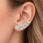 Pear diamond earrings Dubai