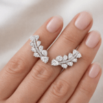 Pear diamond earrings UAE