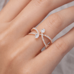 Pear shape Fine diamond ring