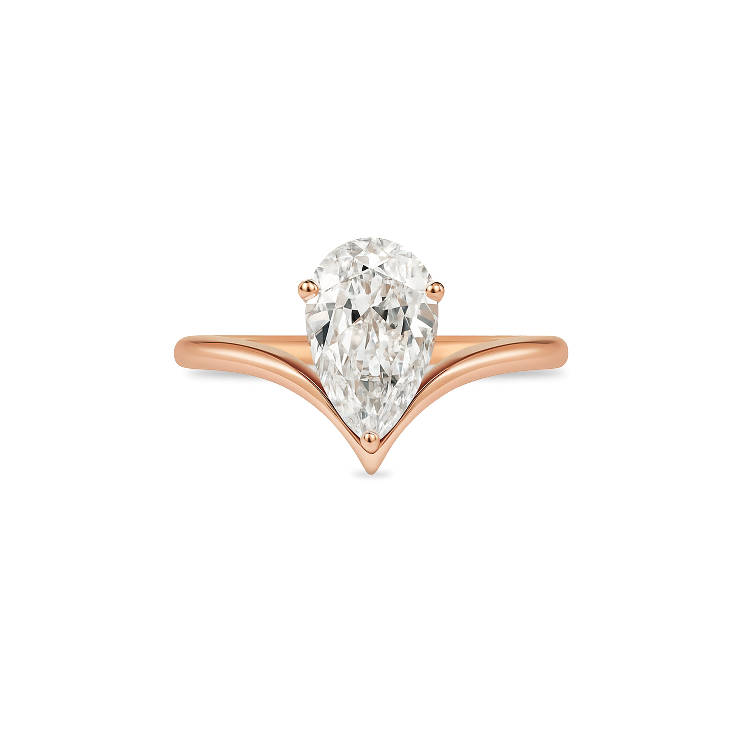 Pear shape Solitaire ring Dubai
