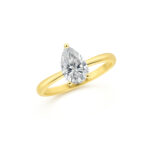 Pear shape solitaire Diamond ring