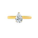 Pear shape solitaire Diamond ring UAE