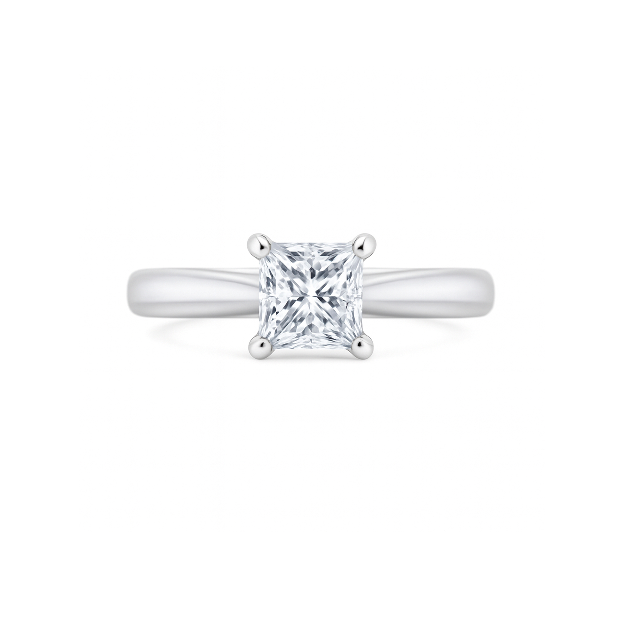 Princess Diamond Solitaire ring Dubai