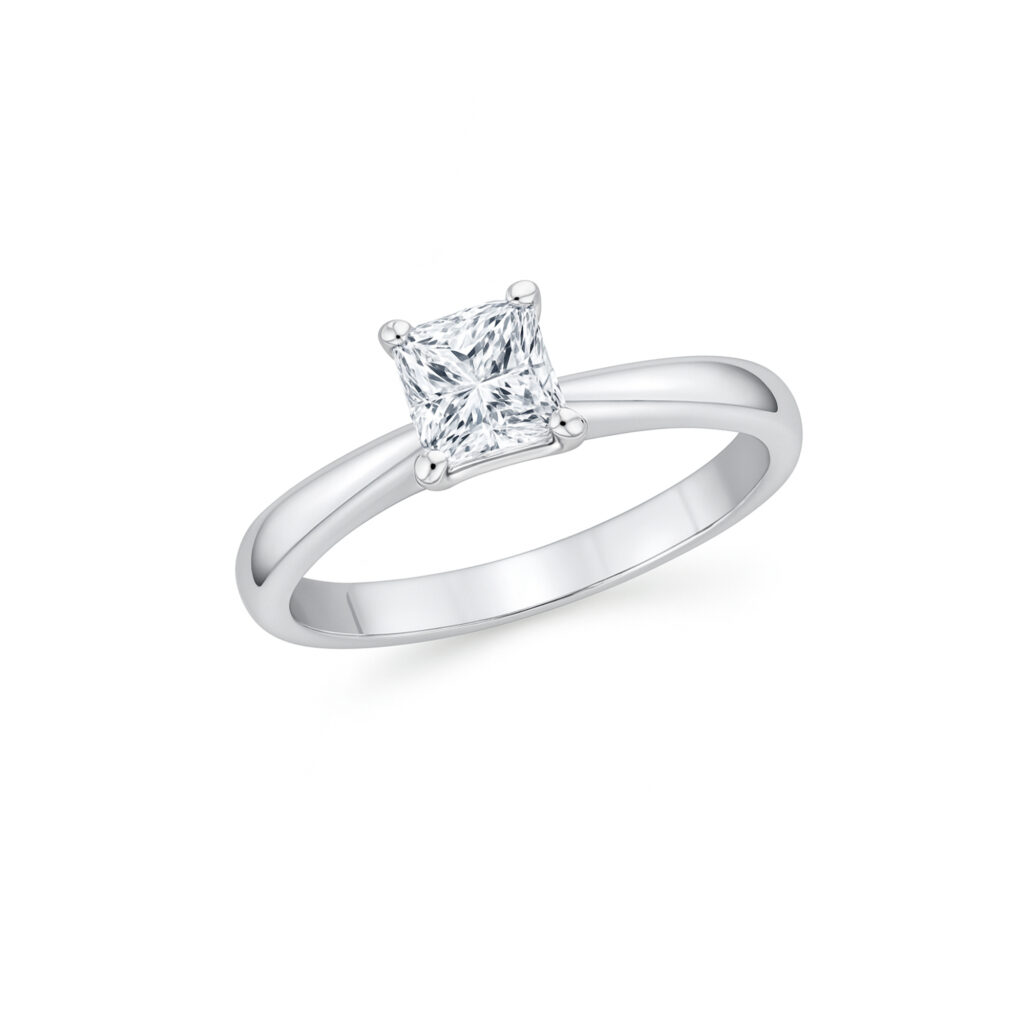Princess Diamond Solitaire ring UAE