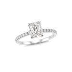 Radiant cut diamond ring Dubai