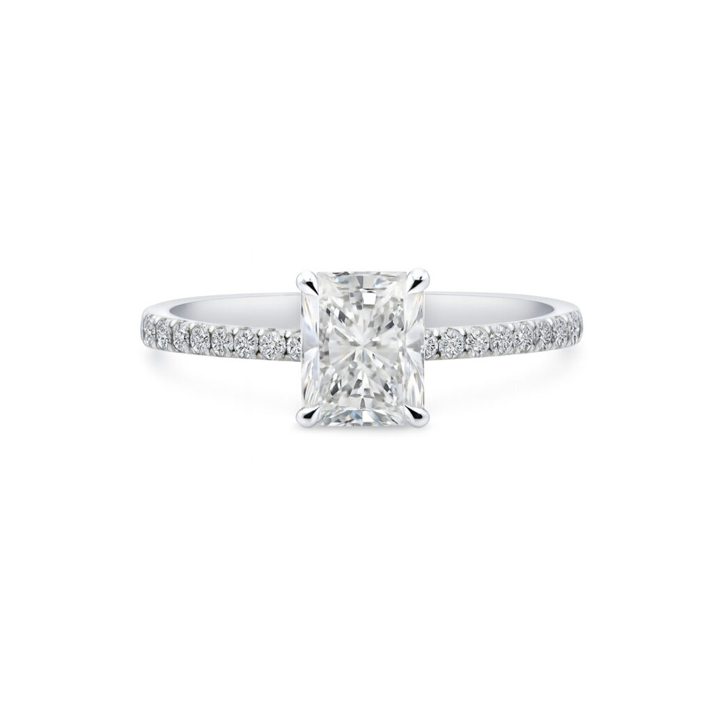Radiant cut diamond ring UAE