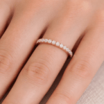 Rose Gold Half Eternity Ring