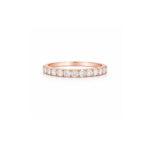 Rose Gold Half Eternity Ring Dubai