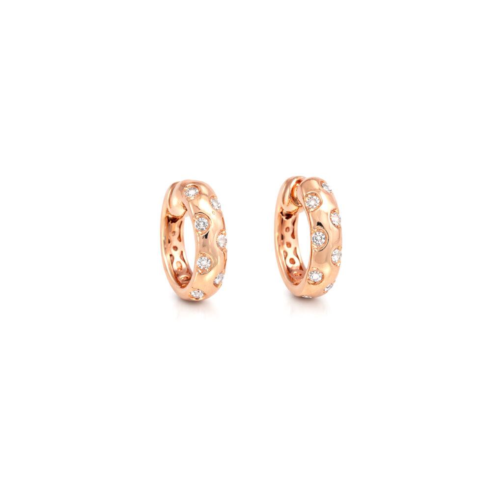 Rose Gold Hoop Earrings Dubai