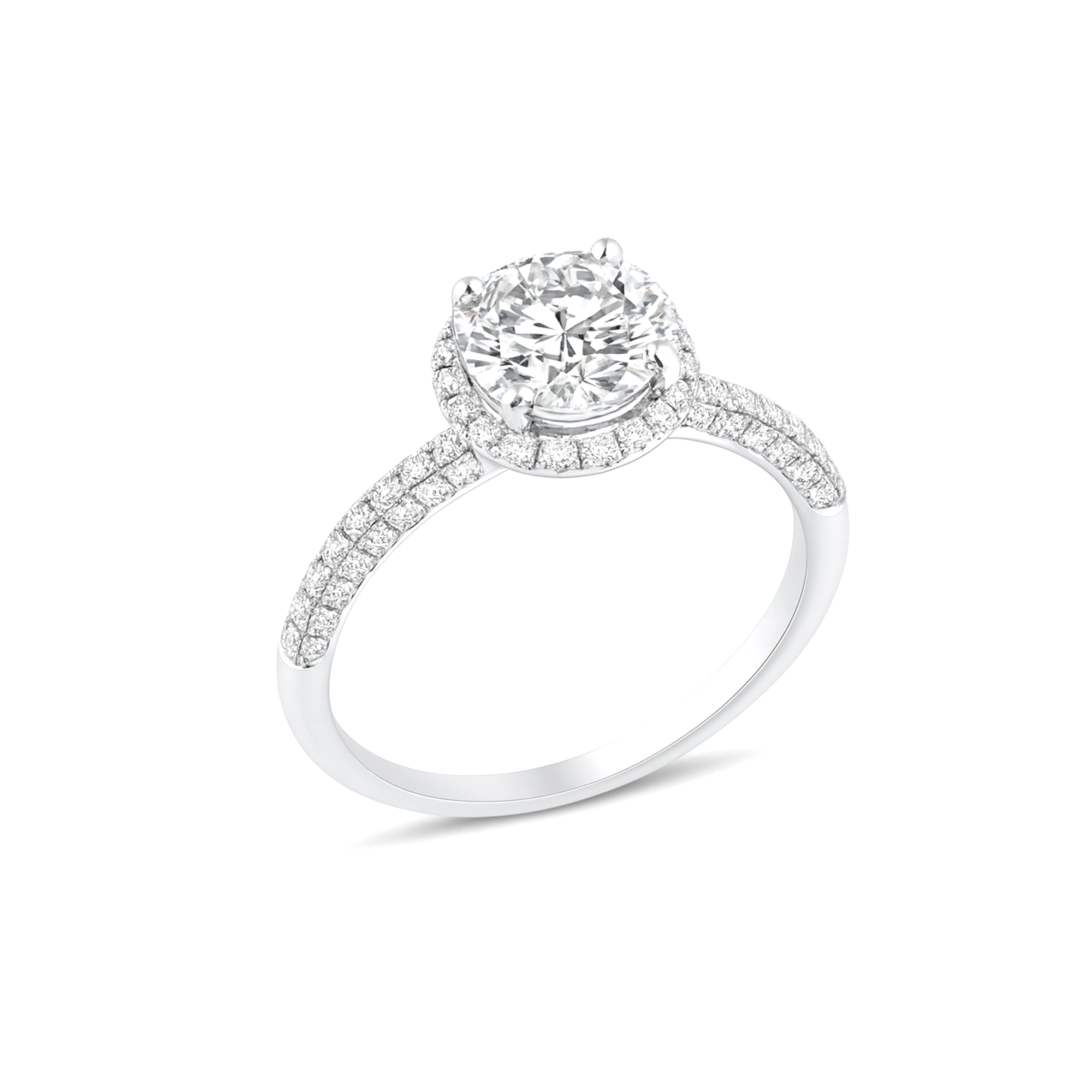 Round Diamond Halo Ring