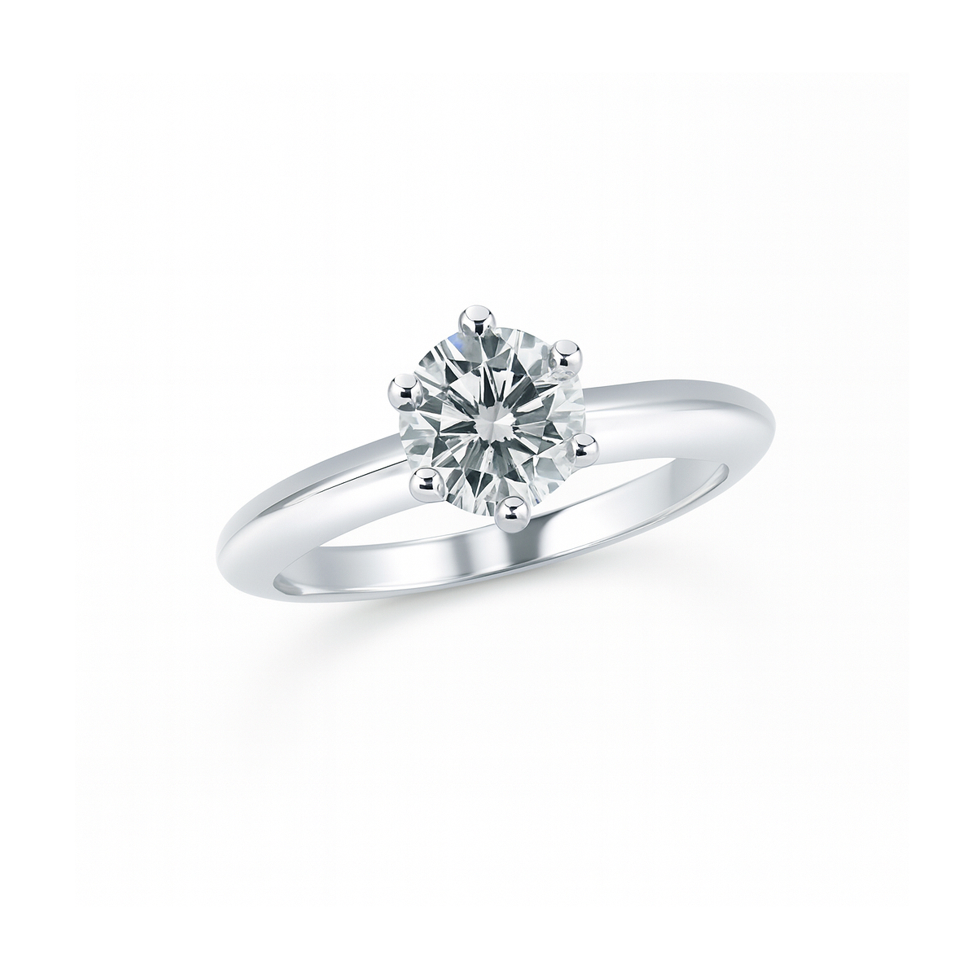 Round Diamond Solitaire ring Dubai