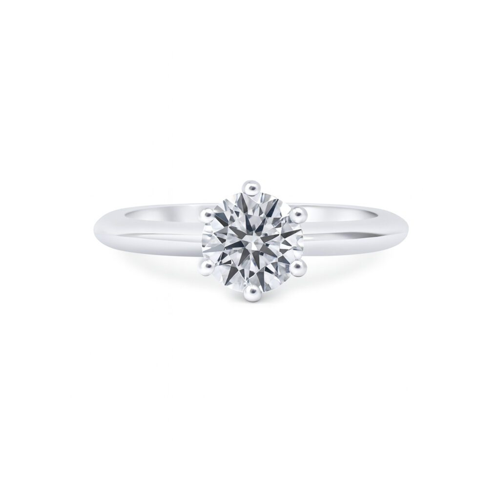Round Diamond Solitaire ring UAE