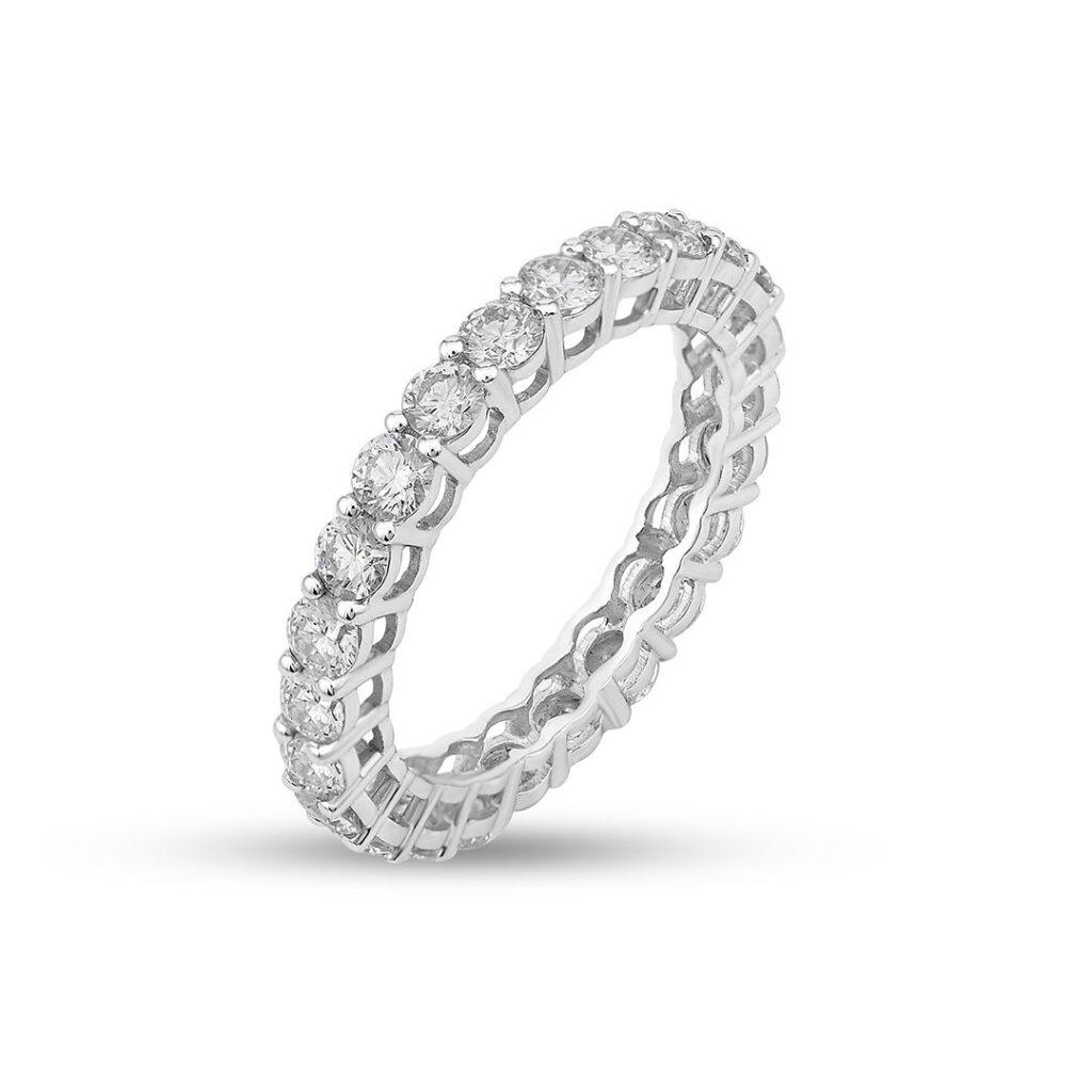 Round diamond Eternity Ring Dubai