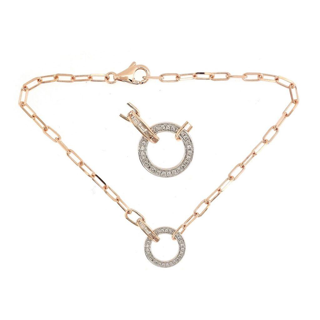 Round Shaped Diamond Bracelet Dubai