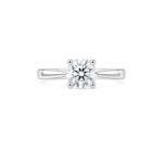 Round diamond engagement ring