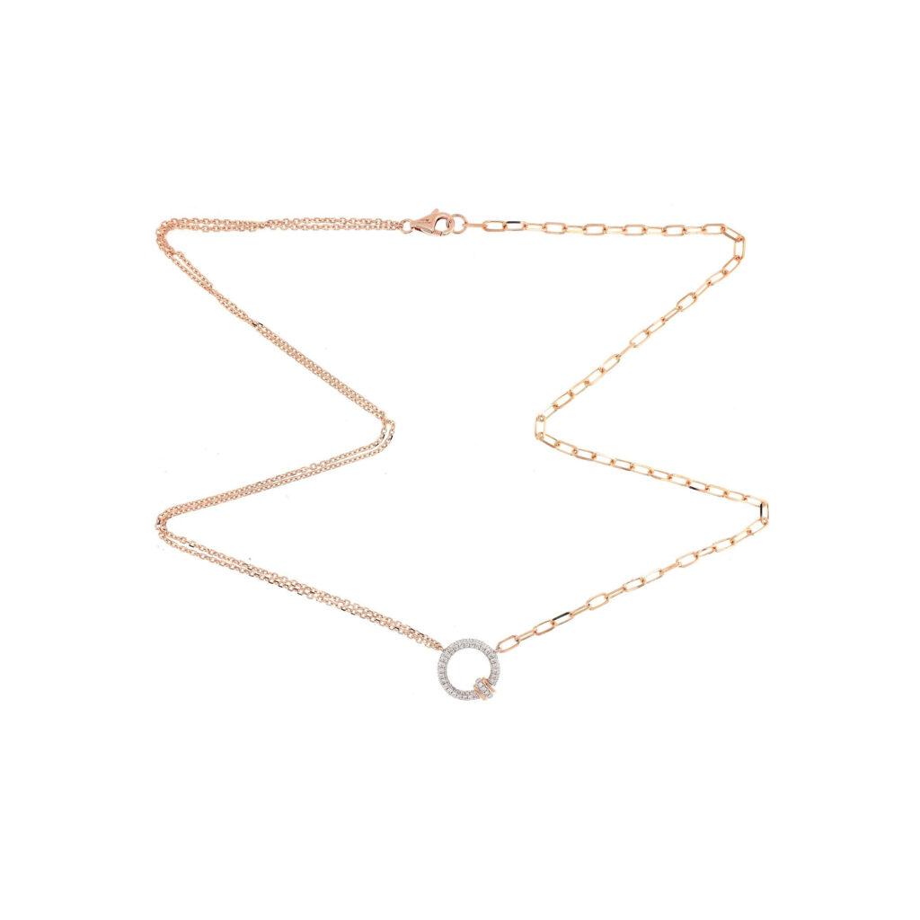 Round shape diamond pendant Dubai