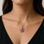 Ruby Necklace With Diamonds
