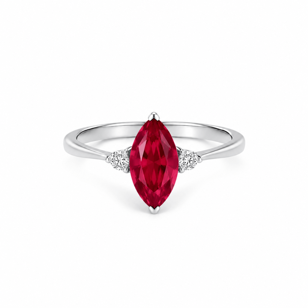Ruby Ring with Diamonds Dubai
