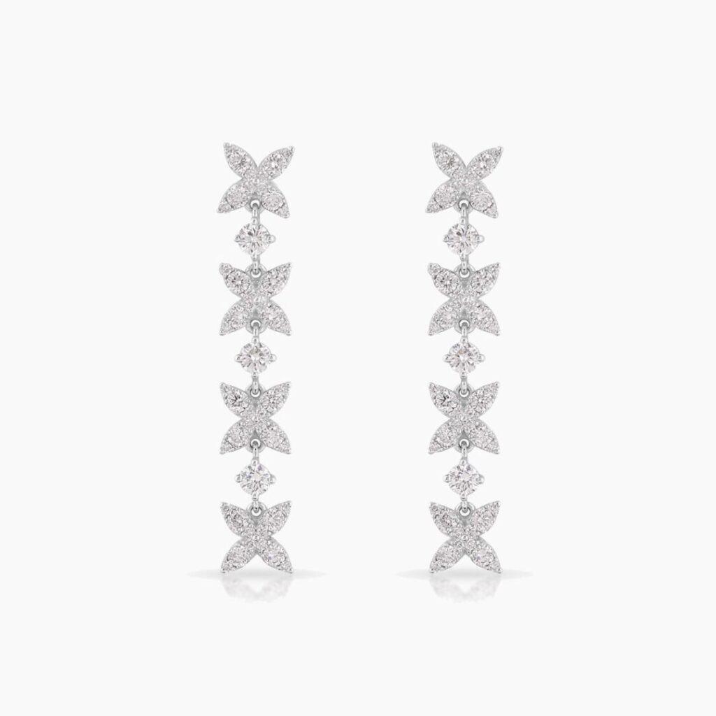 Diamond Dangling Earrings Dubai