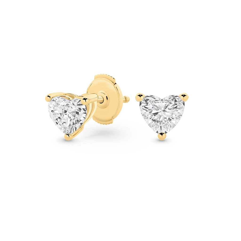 Solitaire Heart Earring Dubai