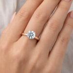 Solitaire diamond ring
