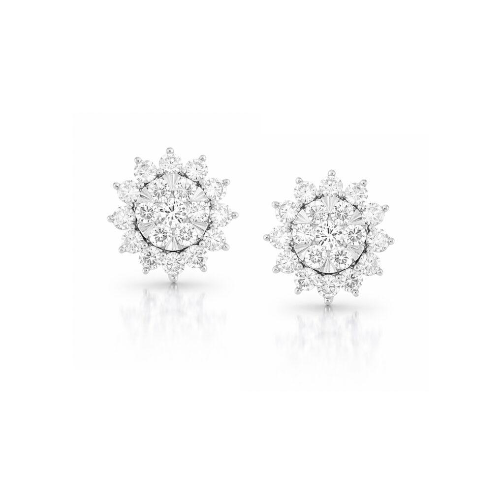 Sparkling Illusion Setting earrings