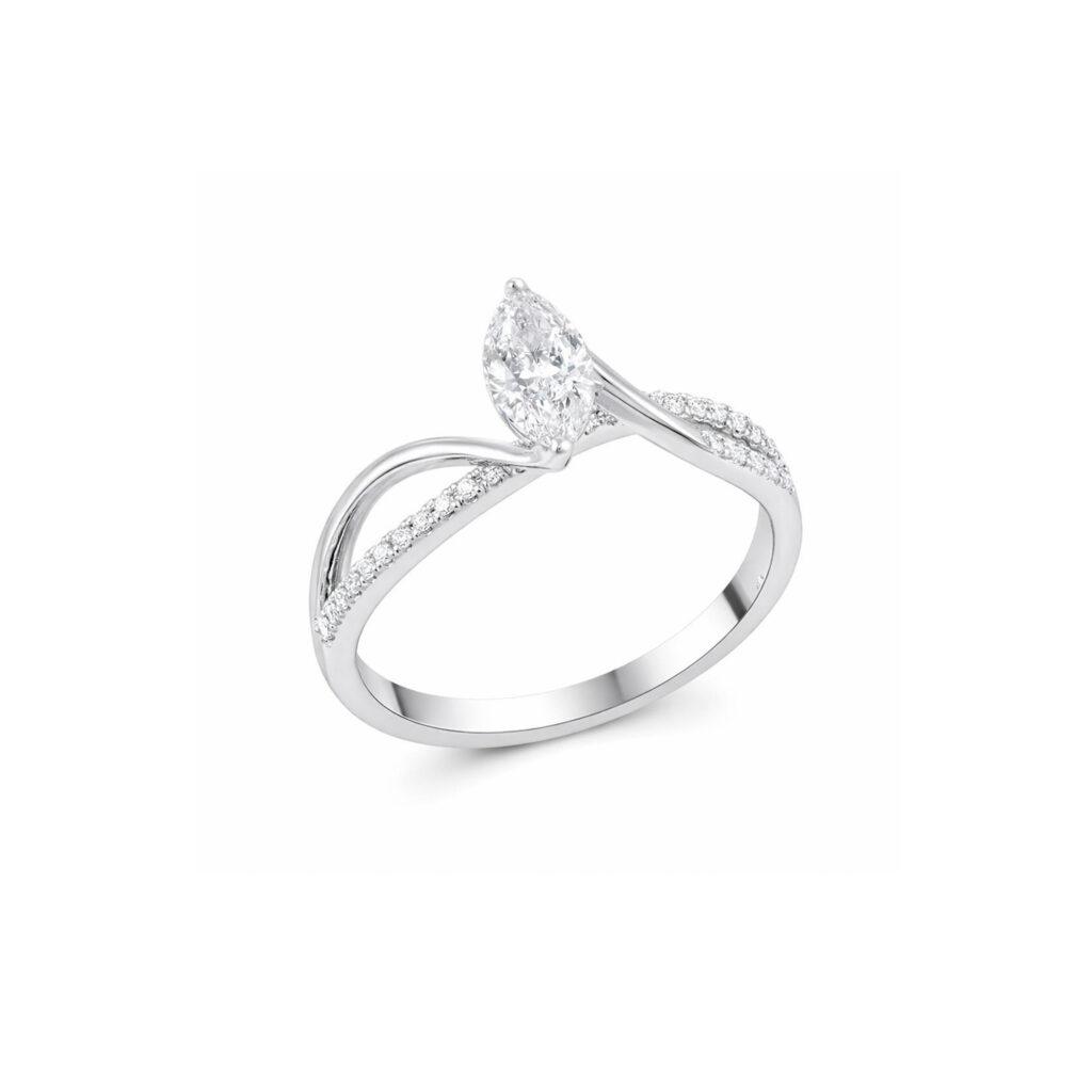 Stylish Marquise diamond Ring Dubai