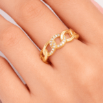 Swirling Diamond Ring Dubai