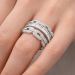 Three row Diamond Ring