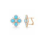 Turquoise and Diamond Earrings Dubai