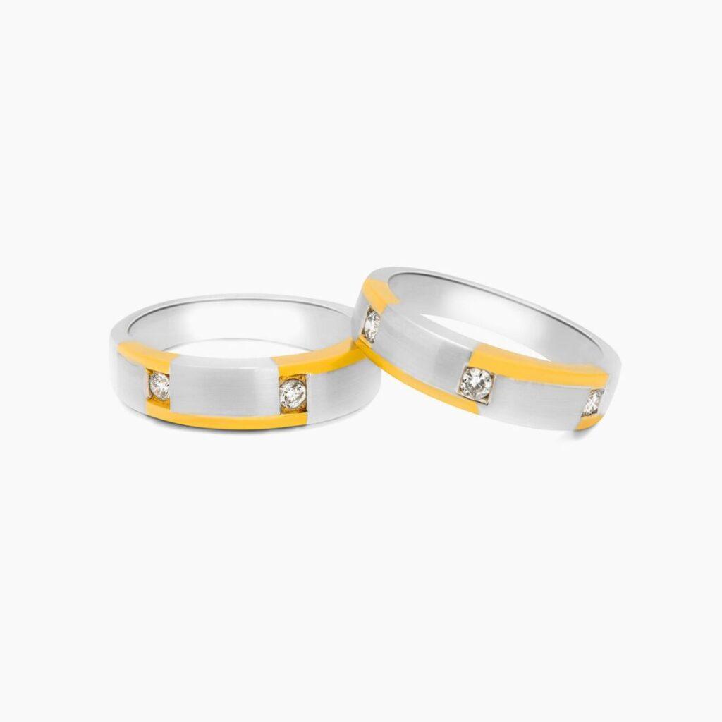 Twin color couple wedding Ring Dubai