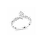 Twisted Marquise Diamond Ring Dubai