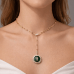 Twisted Tiffany Style Diamond Necklace Dubai