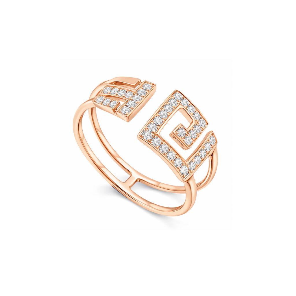 Versace style diamond ring Dubai