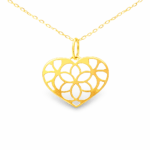 Yellow Gold Heart Necklace