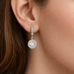 illusion drop diamond earring Dubai