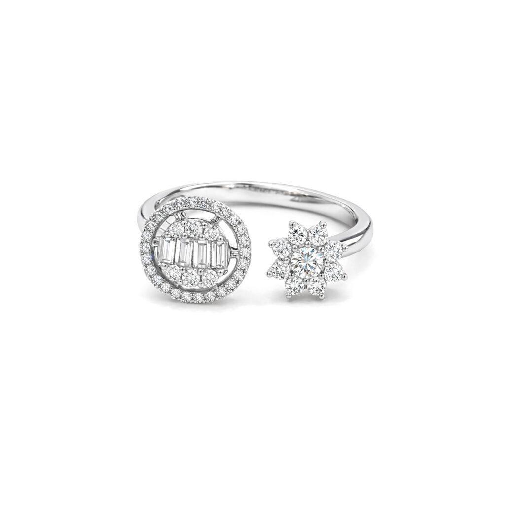 illusion setting diamond ring Dubai