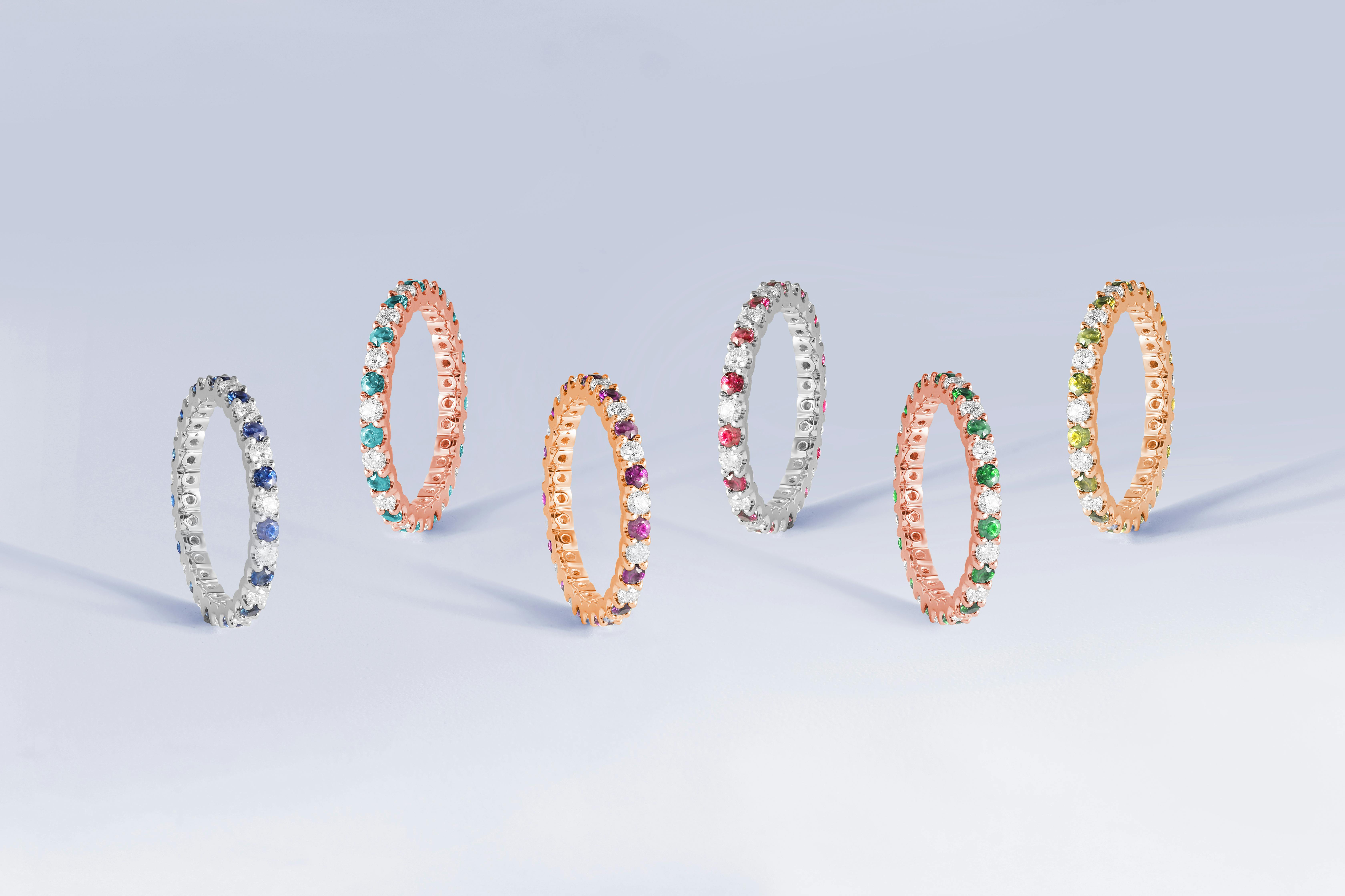 Colour Stone Rings Dubai