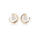 Star Crescent Moon Stud Earrings Dubai