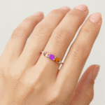 Citrine, topaz and Sapphire ring UAE