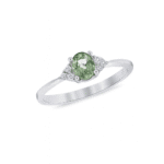 Green amethyst ring with diamonds Dubai