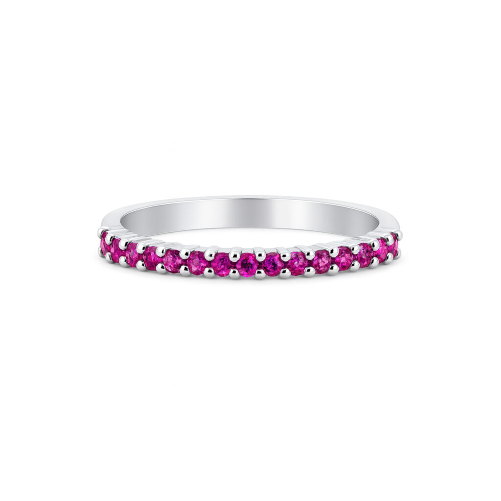 Pink Sapphire Eternity Ring Dubai