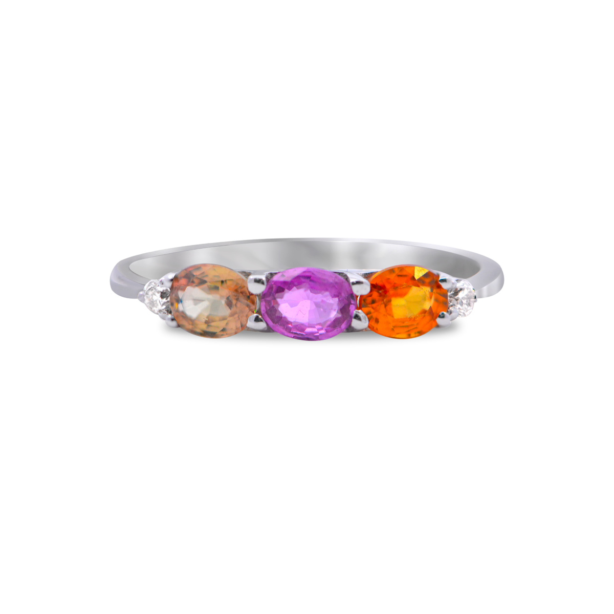 Citrine, topaz and Sapphire ring Dubai