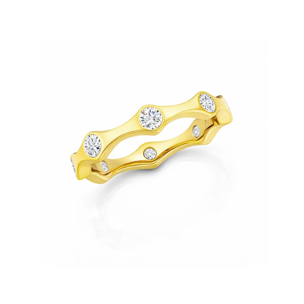 8 Stone Station Band Ring