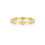 8 Stone Station Band Ring Dubai