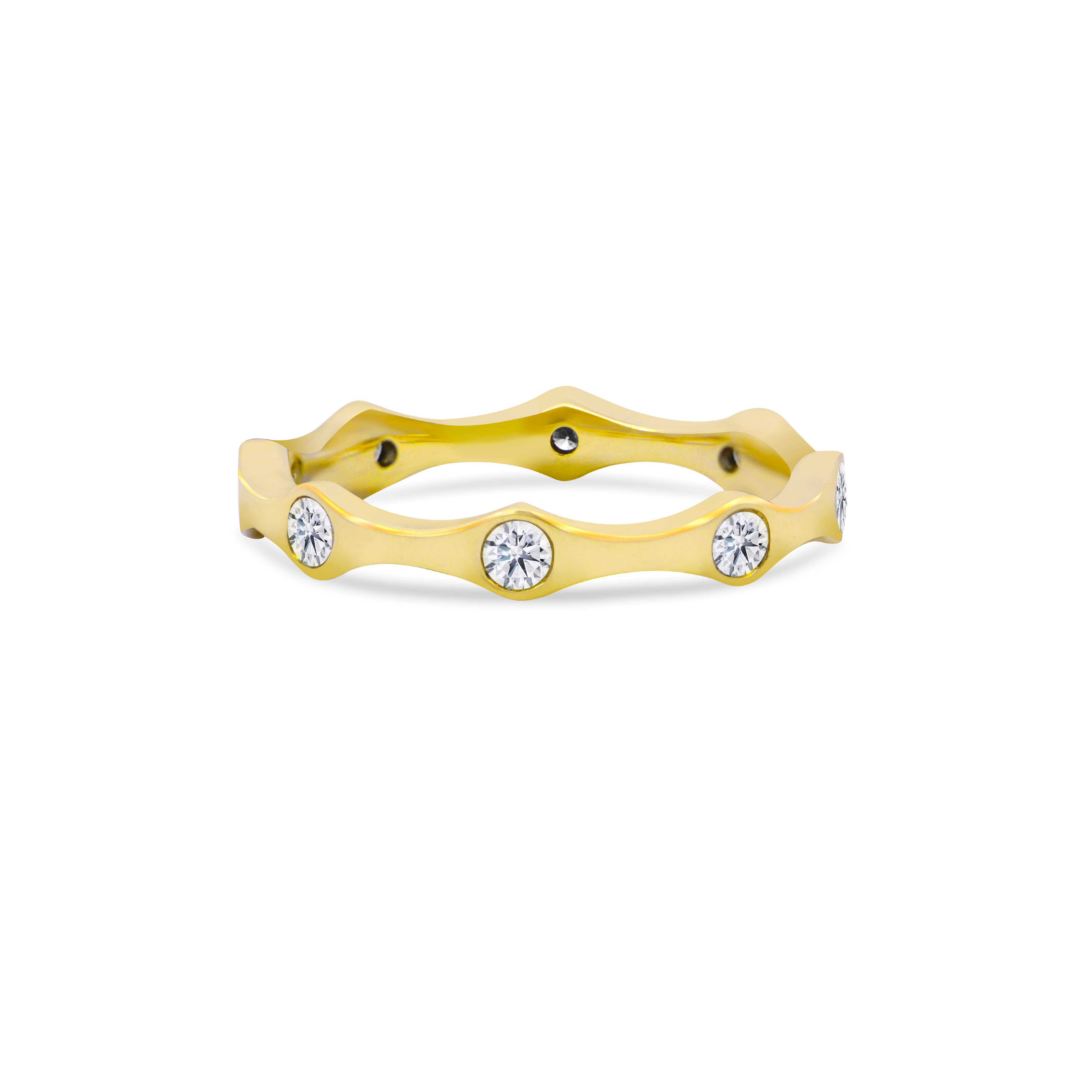 8 Stone Station Band Ring Dubai 8 Stone Station Band Ring Dubai