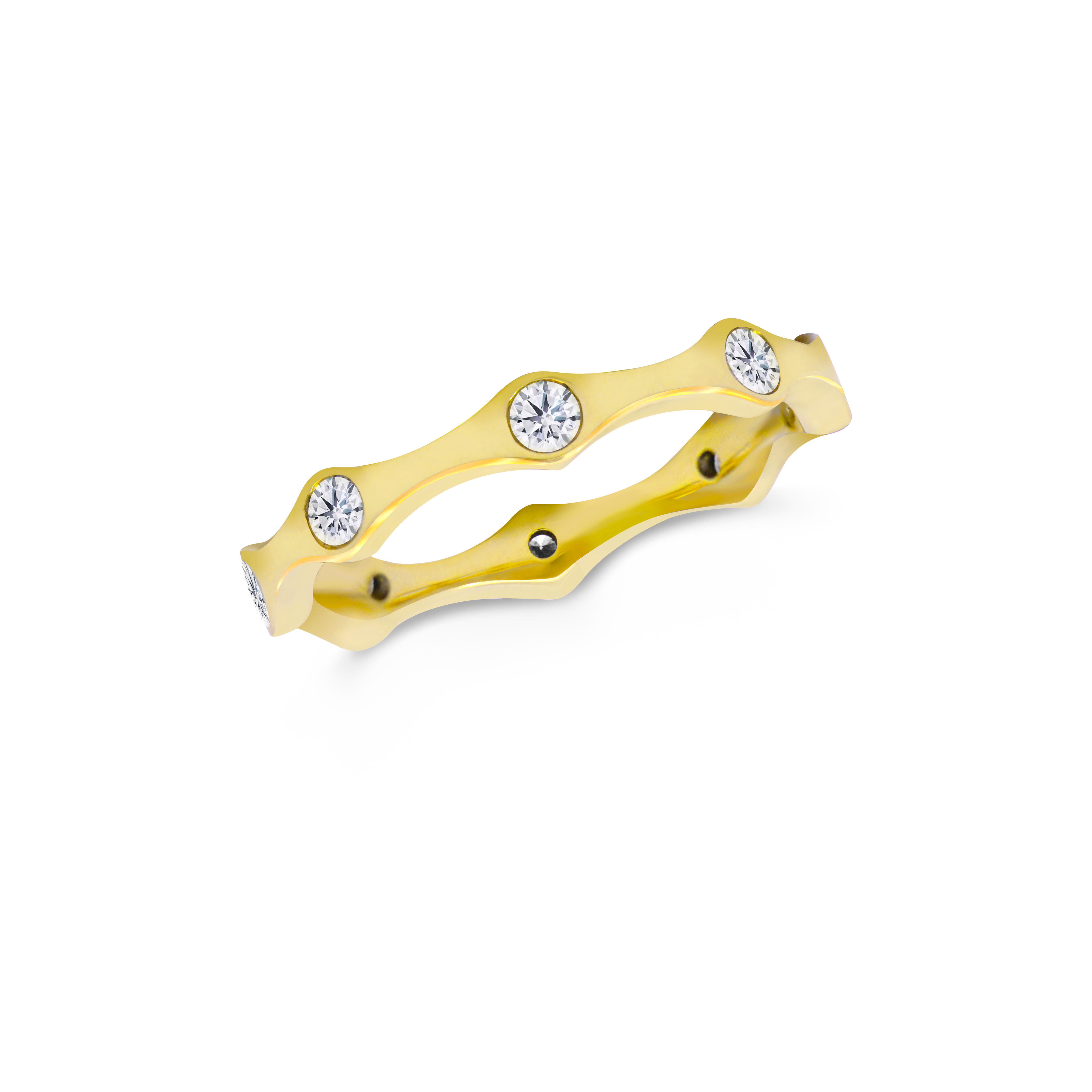 8 Stone Station Band Ring 8 Stone Station Band Ring
