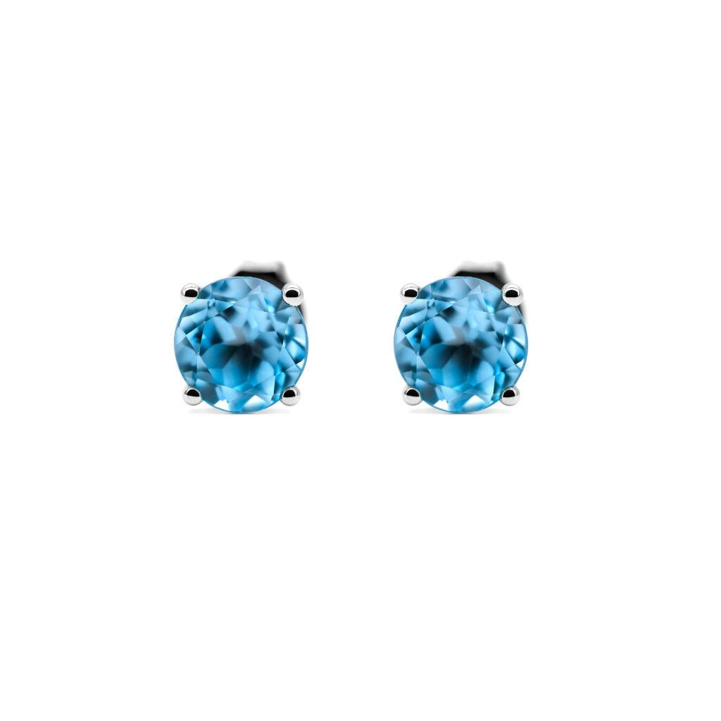 Aquamarine stud earrings Dubai