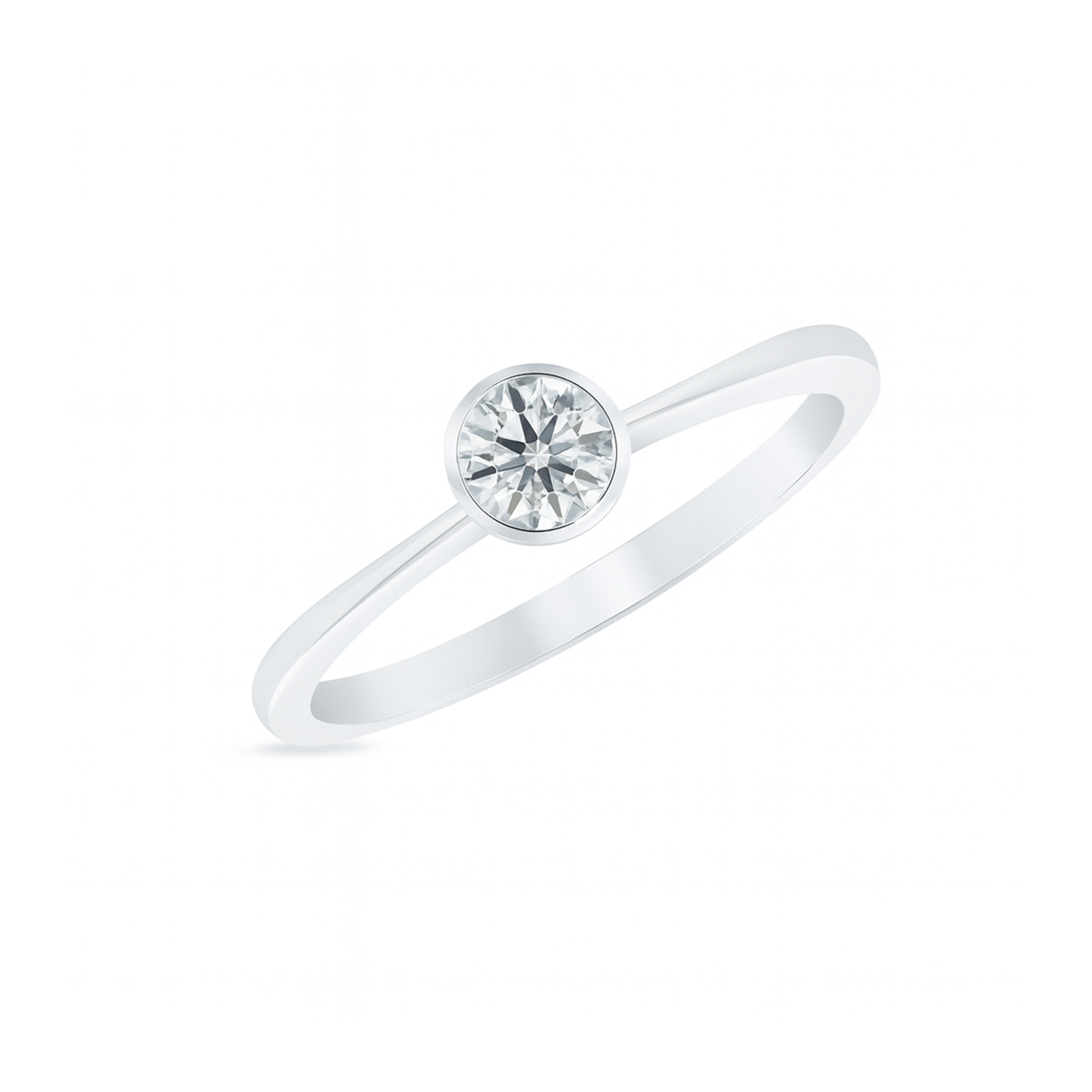 Bezel set diamond ring Dubai