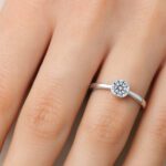 Bezel set diamond ring UAE